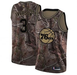 Maillot Iverson Philadelphia 76ers Realtree Collection Camouflage #3 Homme Nike