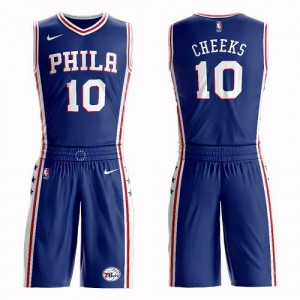 Maillot Cheeks Philadelphia 76ers Suit Icon Edition Nike Bleu Homme No.10