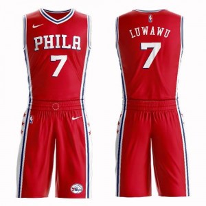 Nike Maillot De Timothe Luwawu 76ers Rouge Suit Statement Edition #7 Homme