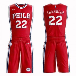 Maillot Basket Wilson Chandler Philadelphia 76ers Suit Statement Edition Nike Enfant Rouge #22