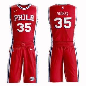 Maillots De Trevor Booker Philadelphia 76ers Rouge Suit Statement Edition Homme Nike No.35