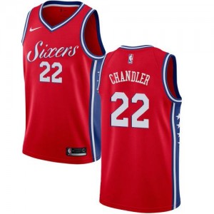 Nike Maillots Wilson Chandler 76ers Rouge #22 Homme Statement Edition