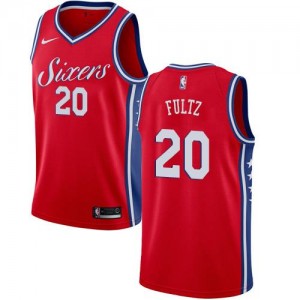 Maillots Fultz Philadelphia 76ers #20 Homme Nike Statement Edition Rouge