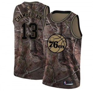 Maillots Basket Chamberlain 76ers Realtree Collection #13 Homme Nike Camouflage