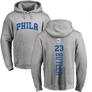 Sweat à capuche Basket Jimmy Butler Philadelphia 76ers No.23 Pullover Nike Homme & Enfant Ash Backer