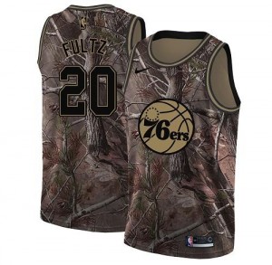 Nike NBA Maillots Markelle Fultz Philadelphia 76ers Realtree Collection Enfant No.20 Camouflage