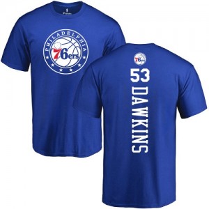 Nike NBA T-Shirts De Darryl Dawkins 76ers No.53 Homme & Enfant Bleu royal Backer