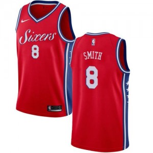 Nike NBA Maillots De Smith 76ers Rouge Homme Statement Edition No.8
