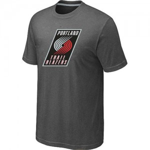Tee-Shirt De Portland Trail Blazers Big & Tall Primary Logo Gris foncé Homme