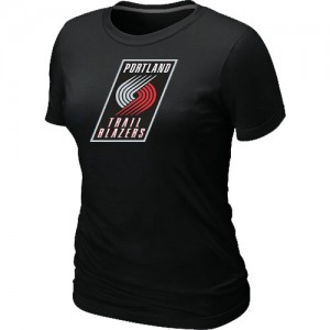 T-Shirt De Basket Blazers Big & Tall Primary Logo Femme Noir