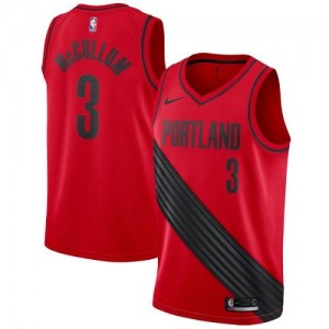 Nike Maillots De Basket C.J. McCollum Portland Trail Blazers Rouge Homme No.3 Statement Edition