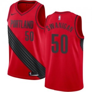 Nike Maillot Basket Swanigan Portland Trail Blazers Statement Edition No.50 Rouge Homme
