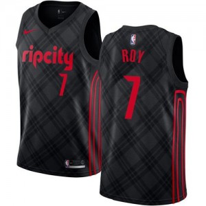 Nike Maillot Basket Brandon Roy Portland Trail Blazers Noir No.7 Homme City Edition