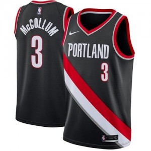 Nike NBA Maillots C.J. McCollum Portland Trail Blazers Noir Icon Edition Enfant No.3