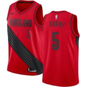 Maillots De Curry Portland Trail Blazers No.5 Homme Rouge Statement Edition Nike