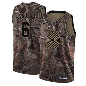 Nike NBA Maillot Nik Stauskas Blazers Homme Realtree Collection Camouflage No.6