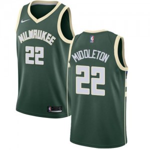 Maillot De Basket Middleton Milwaukee Bucks Homme #22 vert Icon Edition Nike