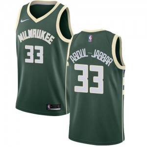 Nike NBA Maillot De Abdul-Jabbar Bucks vert No.33 Homme Icon Edition