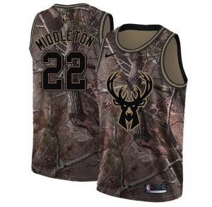 Nike Maillot Basket Middleton Bucks Realtree Collection No.22 Camouflage Homme