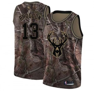 Nike Maillots Basket Brogdon Bucks Homme Camouflage Realtree Collection No.13