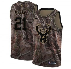 Maillot Basket Tony Snell Milwaukee Bucks Nike Realtree Collection No.21 Camouflage Homme
