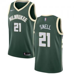 Nike NBA Maillots Tony Snell Bucks Icon Edition Enfant #21 vert