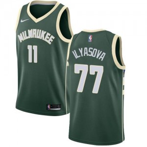 Nike NBA Maillot Ilyasova Milwaukee Bucks Icon Edition Enfant vert #77