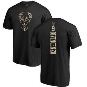 Nike NBA T-Shirt De Donte DiVincenzo Bucks Homme & Enfant Backer noir une couleur No.9