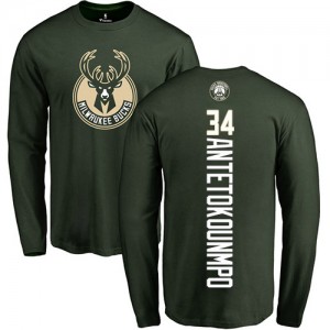 Nike T-Shirts Antetokounmpo Milwaukee Bucks Homme & Enfant Long Sleeve vert Backer #34
