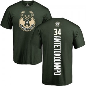 Nike NBA T-Shirts Basket Antetokounmpo Milwaukee Bucks Homme & Enfant vert Backer No.34