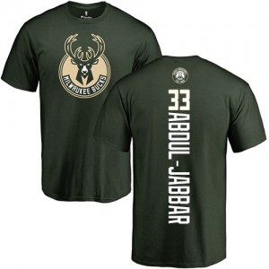 Nike NBA T-Shirts De Basket Abdul-Jabbar Milwaukee Bucks #33 Homme & Enfant vert Backer 