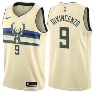 Nike NBA Maillot De Basket Donte DiVincenzo Milwaukee Bucks City Edition #9 Blanc laiteux Homme