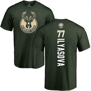 Nike NBA T-Shirt De Ilyasova Bucks Homme & Enfant #77 vert Backer 