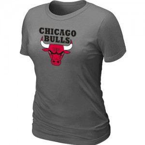  NBA T-Shirt De Basket Chicago Bulls Big & Tall Primary Logo Femme Gris foncé