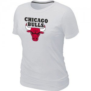 T-Shirt Chicago Bulls Femme Big & Tall Primary Logo Blanc
