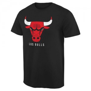  T-Shirt Bulls Homme Noir Noches Enebea 