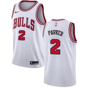 Nike NBA Maillot De Parker Chicago Bulls No.2 Blanc Association Edition Homme