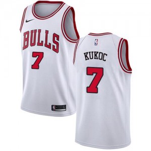 Nike Maillot De Basket Toni Kukoc Bulls #7 Homme Blanc Association Edition