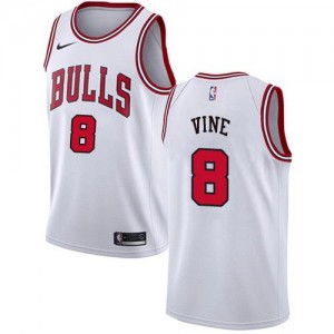 Nike NBA Maillot Basket LaVine Chicago Bulls No.8 Blanc Homme Association Edition