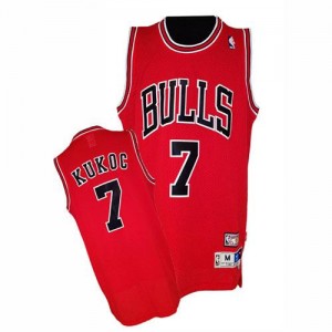 Adidas NBA Maillot De Kukoc Chicago Bulls Homme #7 Rouge Throwback