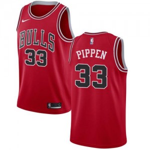 Maillots De Basket Scottie Pippen Chicago Bulls Nike Enfant Rouge #33 Icon Edition