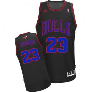 Adidas Maillots De Basket Michael Jordan Chicago Bulls #23 Noir / Bleu Homme