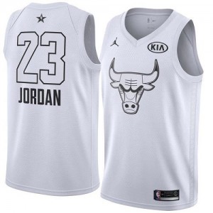 Maillots De Basket Michael Jordan Chicago Bulls Homme No.23 Nike 2018 All-Star Game Blanc