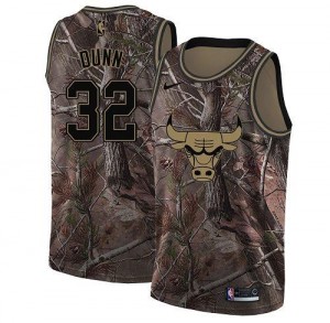 Maillot Basket Kris Dunn Bulls #32 Homme Nike Camouflage Realtree Collection