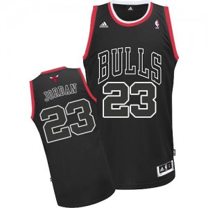 Maillot De Basket Jordan Chicago Bulls No.23 Homme Adidas Ombre noire