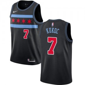 Nike Maillots Kukoc Chicago Bulls #7 City Edition Noir Homme