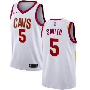 Nike Maillot De Basket J.R. Smith Cleveland Cavaliers Blanc Homme No.5 Association Edition