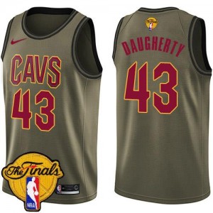 Maillot Daugherty Cleveland Cavaliers #43 Enfant Nike 2018 Finals Bound Salute to Service vert