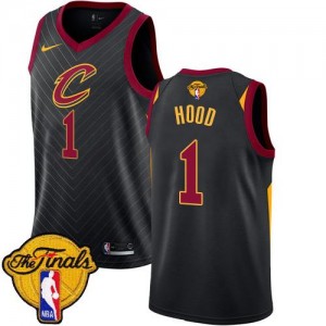 Nike NBA Maillots Hood Cleveland Cavaliers Noir 2018 Finals Bound Statement Edition Homme #1