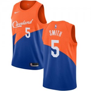 Maillots De Smith Cleveland Cavaliers #5 Nike Homme Bleu City Edition